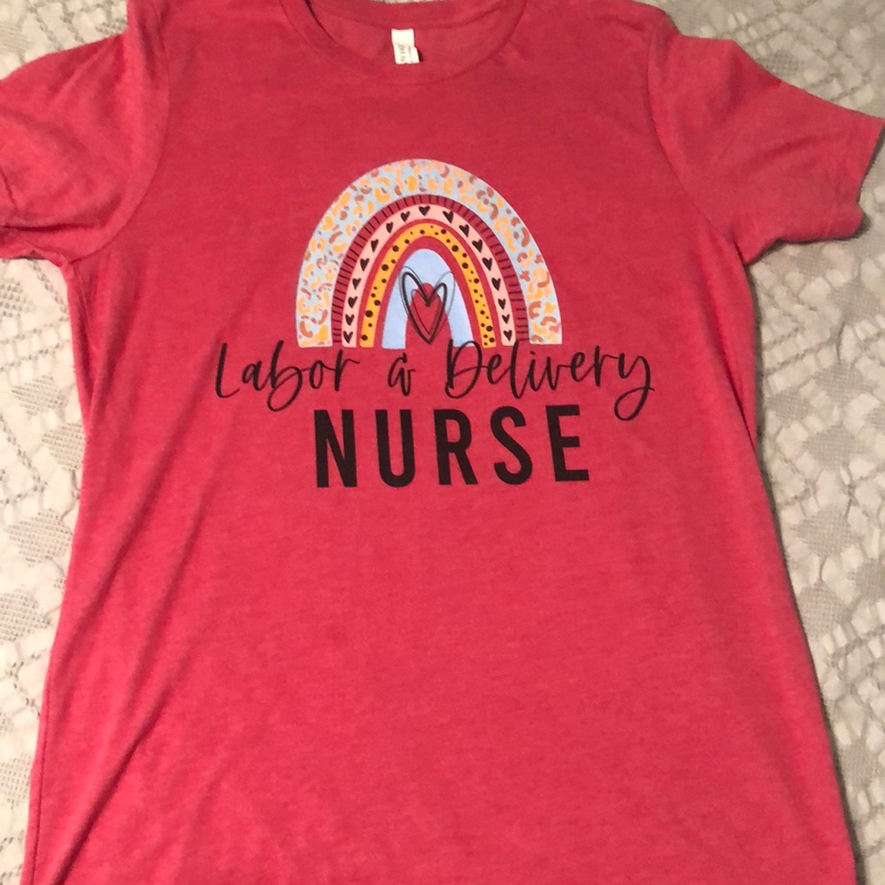 Bella Canvas Labor and Delivery Nurse graphic tee